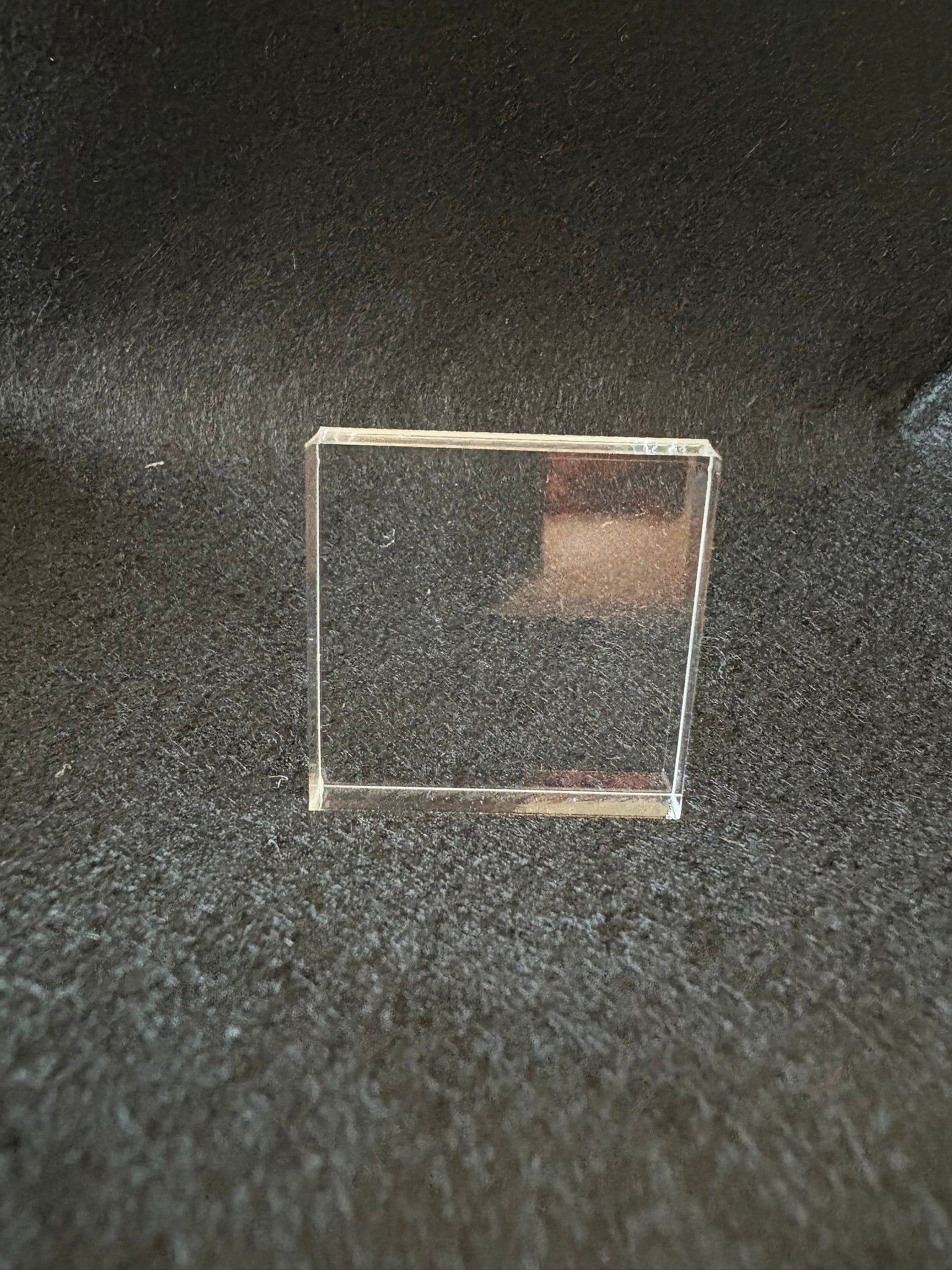 1.25" X 1.25" X .25" Acrylic Base 10pack