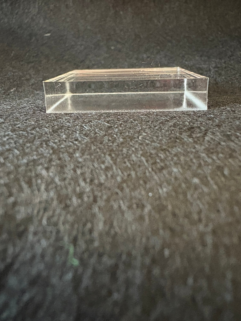 1.25" X 1.25" X .25" Acrylic Base 10pack