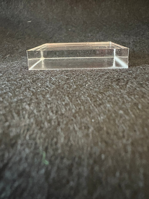 1.25" X 1.25" X .25" Acrylic Base 10pack